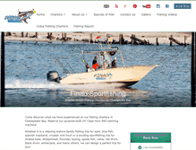 Tablet Screenshot of finaosportfishing.com